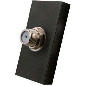 Conector SAT negro para mecanismo de empotrar LEDBOX