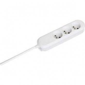 Regleta de enchufes inteligente Bachmann 388.270, 3 salidas tipo F (CEE 7/3), cable de 1,5 m, blanca