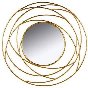 BigBuy Home S0110615 Espejo Golden Eye, 100 x 3 x 100 cm