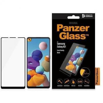 Protector de Pantalla PanzerGlass para Samsung Galaxy A21, Ripebestandig, Case Friendly, Transparente