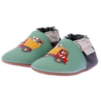 Robeez Playing Yard Boys' Children's Slippers in Green