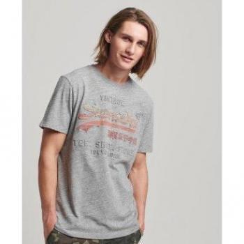 Superdry Camiseta Vintage Vl Cali Gris