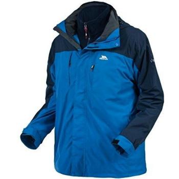 Trespass Hombres Faris 3-en 1 Chaqueta Azul Azul Talla:Large
