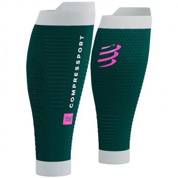 Medias de compresión Compressport R2 3.0 Verde Rosa, Talla 2