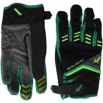 Sealskin Hombre Dragon Guantes, Otoño-Invierno, Dragón, Hombre, Color Verde, tamaño Medium