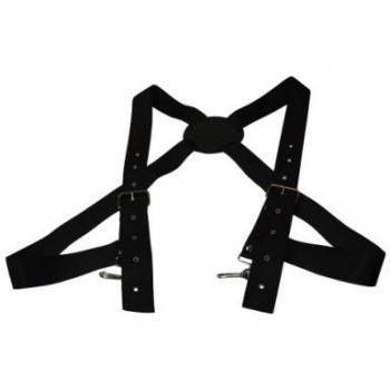 Arnés para Caja Regulable, Ancho 5 Cm, Talla S/M, Regulable en Altura con Hebilla, Color Negro