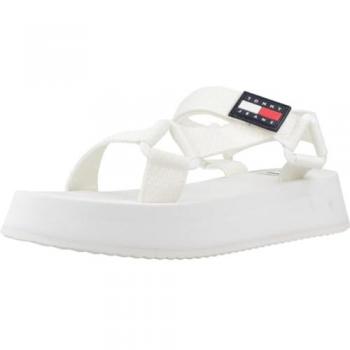 Sandalias de Plataforma Tommy Jeans Eva Stripes Blanco Mujer - 39