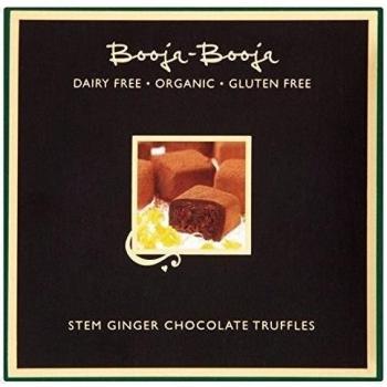 Booja Booja Dairy Stem libre trufas de chocolate de jengibre 104g