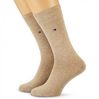 Tommy Hilfiger 10 Par Classic Calcetines Talla 39-49 Negocios Hombre Calcetines - 369 - light beige mezcla, 47-49