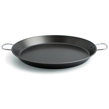 Quid Senia - Paellera En Acero De 46 Cm, 12 Raciones, Apta Para Horno e Inducción