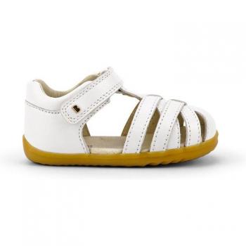 Sandalias de Bebé Bobux Step Up Cross Jump Blancas con Cierre Adherente 22