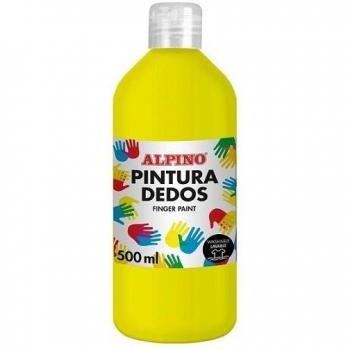Pintura de dedos en botella de 500 ml amarillo claro