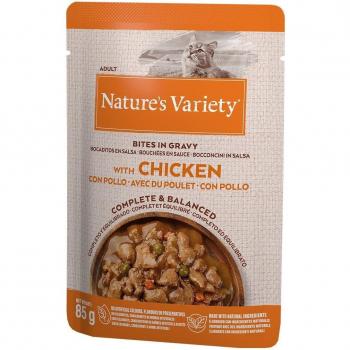 Nature's Variety Bites in Gravy Chicken Sauce for Cats 85g