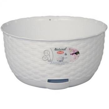 Ciotola Natural Blanca con Reserva de Agua Ø30 cm - 5.9 Litros