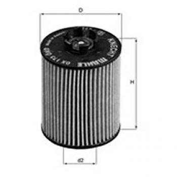 Mahle Filter OX173D Filtro De Aceite Ecológico