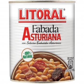 Litoral - Fabada Asturiana con Selectos Embutidos Asturiano - Pack de 3 x 865 g