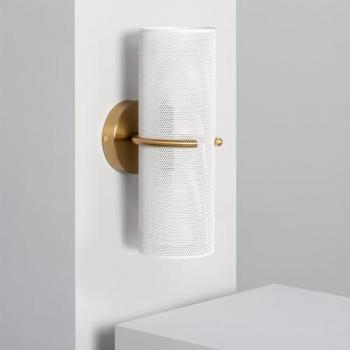 Aplique de Pared de Metal Daily Dorado - Diseño Elegante y Único para Iluminar Tus Espacios