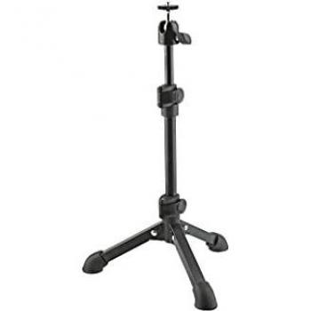 K&M 19782 Desktop Camera Stand with Folding Legs, Black