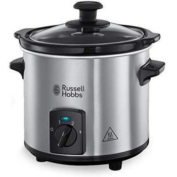 Olla de Cocción Lenta Compact Home Russell Hobbs 25570-56, Capacidad 2L, Acero Inoxidable, 145W