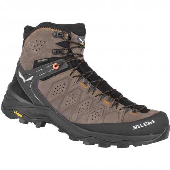 Salewa Alp Trainer 2 Mid GTX Men's Hiking Boots - Wallnut/Fluo Orange