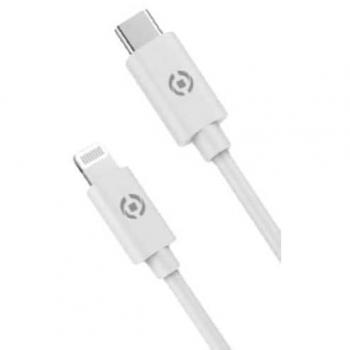 Cable USB-C a Lightning Celly Procompact 60W 1 metro Blanco