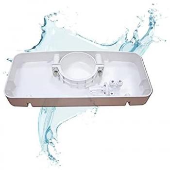 Bandeja Antifugas Premium para Ósmosis Inversa con Detector de Fugas WaterStop y Abrazadera de Filtro Ajustable