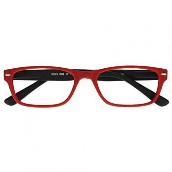 I NEED YOU gafas de lectura Sentirse SPH: 1.00 Color: rojo-negro