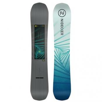 Nidecker Merc U 156 - Tabla de Snowboard, longitud 156 cm, diseño all-mountain, construcción en madera con núcleo de alta calidad, base sinterizada para mayor durabilidad y velocidad, tecnología de flexibilidad progresiva para