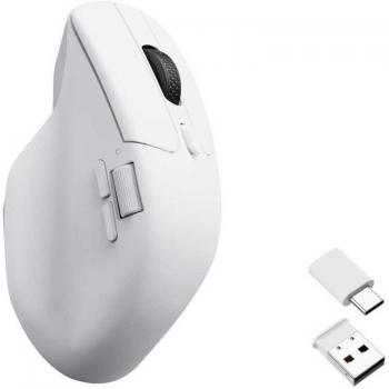 Ratón Inalámbrico Keychron M6 - 26000 DPI, Bluetooth 5.1 y USB-C, Ergonomía Blanca