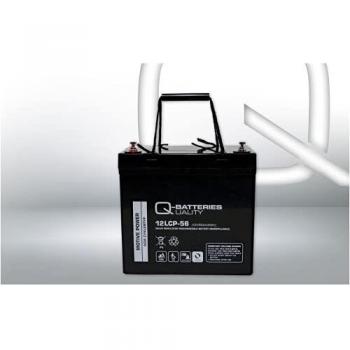 Q-Batteries 12LCP-56 / 12V - 56Ah Blei Litio Zyklentyp AGM - Deep Cycle VRLA
