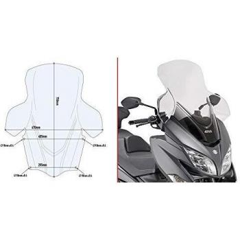 Parabrisas Alto Transparente GIVI D3115ST para Suzuki Burgman 400 (2017-2020)