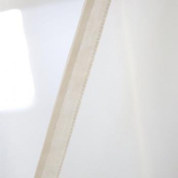 Deconovo Visillo para Ventana Cortina Transparente para Infantiles 2 Paneles 140 x 138 cm Beige