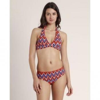 Bikini Halter Ethnic Waves naranja Admas para mujer
