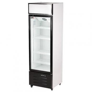 Armario Expositor Refrigerado Ventilado 300 Litros 1 Puerta de Cristal Templado Antivaho con Tiro Forzado Romux®
