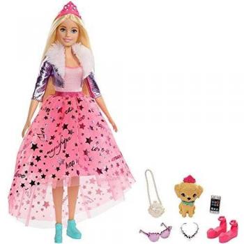 Barbie Princess Adventure Princesa Deluxe, muñeca rubia con accesorios