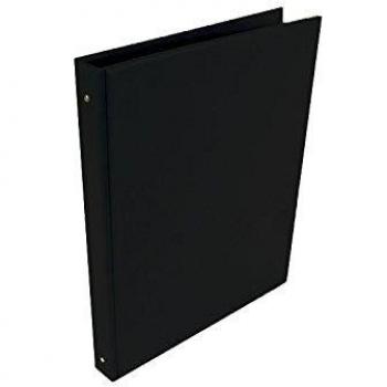 Carpeta Archivador SARO PVC Negro, Folio 4 Anillas 25 mm.