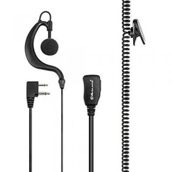 Midland C858 - Auricular con micrófono y gancho para la oreja