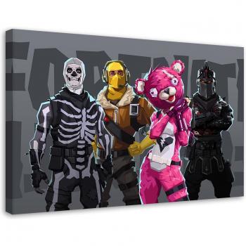 Cuadro en Lienzo Videojuego Fortnite 120x80 Multicolor