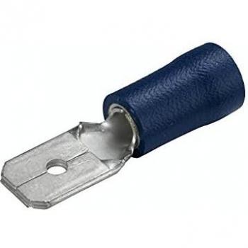 Conector de cable Hella 8KW 044 036-003 - Rojo - Para secciones de 0.5mm² a 1.0mm² - Flachsteckhülse - Tamaño: 6