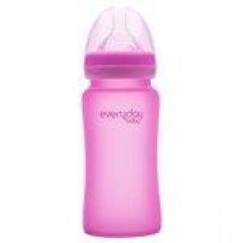 Biberones de Cristal-Color Rosa-240ml