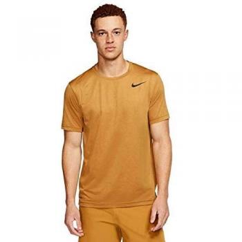 Nike Dry HPR Camiseta, Hombre, Cargo Khaki/Wheat/Htr/Black, Small