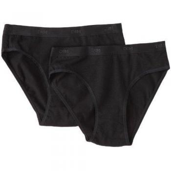 DIM Braga de niña de algodón Pack x2 Negro Talla 06