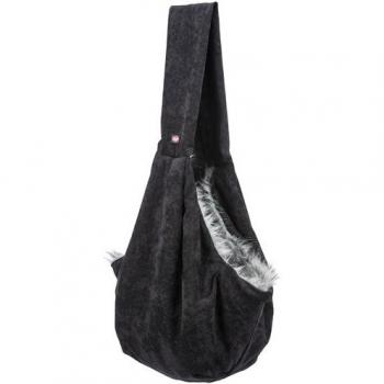 Mochila Frontal Suave para Perros Trixie Negra/Gris 60x22x20 cm