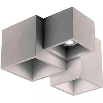 Plafoniera Foster Pintable 3xGU10 Blanca 23x15,3x24cm