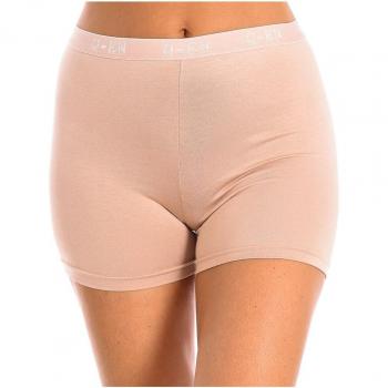 Culotte de Microfibra de Bambú para Mujer Kisses & Love - Beige - Talla Mediana