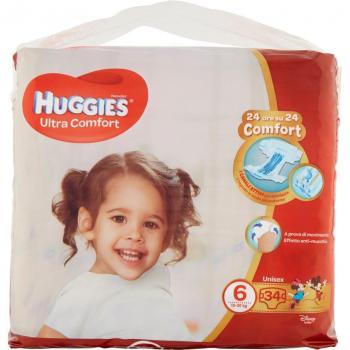 Pañales Huggies Ultra Comfort Talla 6 (15-30 Kg) - 34 unidades