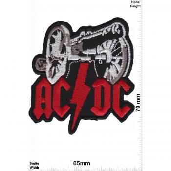 Parches - AC DC - ACDC - with cannon - MusicParches - Rock - Chaleco - Parche Termoadhesivos Bordado Apliques - Patch - Give Away Regalar