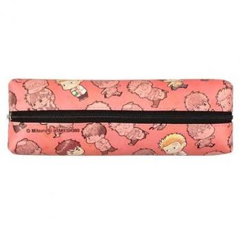 Estuche Lápiz Viñeta Rosa Megumi y Tsugumi - Tamaño 21 x 6 x 4 cm