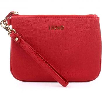 BORSA LIUJO POCHETTE ECOPELLE CILIEGIA busta larg. 21 cm alt. 15 cm