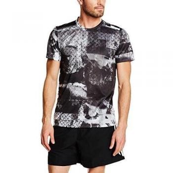 adidas Clima Chill Teeg - Camiseta de manga corta para hombre, color negro, talla L